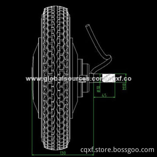 Wheelchair Motor with 36V Voltage and 180W Power